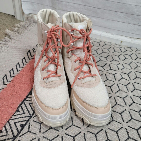 SOREL Brex Cozy Waterproof Boot in Nova Sand/Sea Salt, sz 10 - Picture 11 of 16